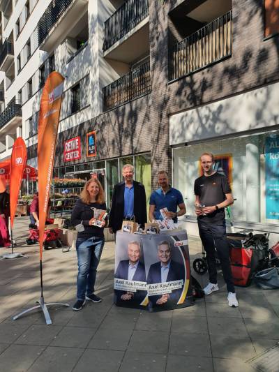 Wahlinfostand Bundestagswahl 2021 Mainzer Landstr.