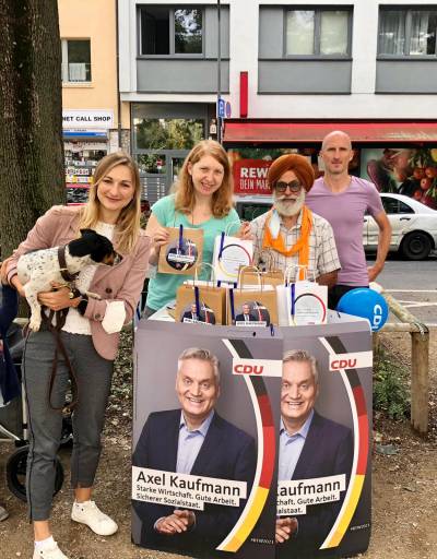 Wahlinfostand Bundestagswahl 2021 Frankenallee