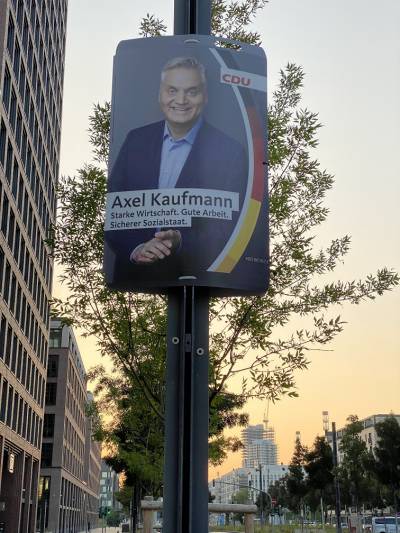 Wahlplakat Bundestagswahl 2021 Europaviertel